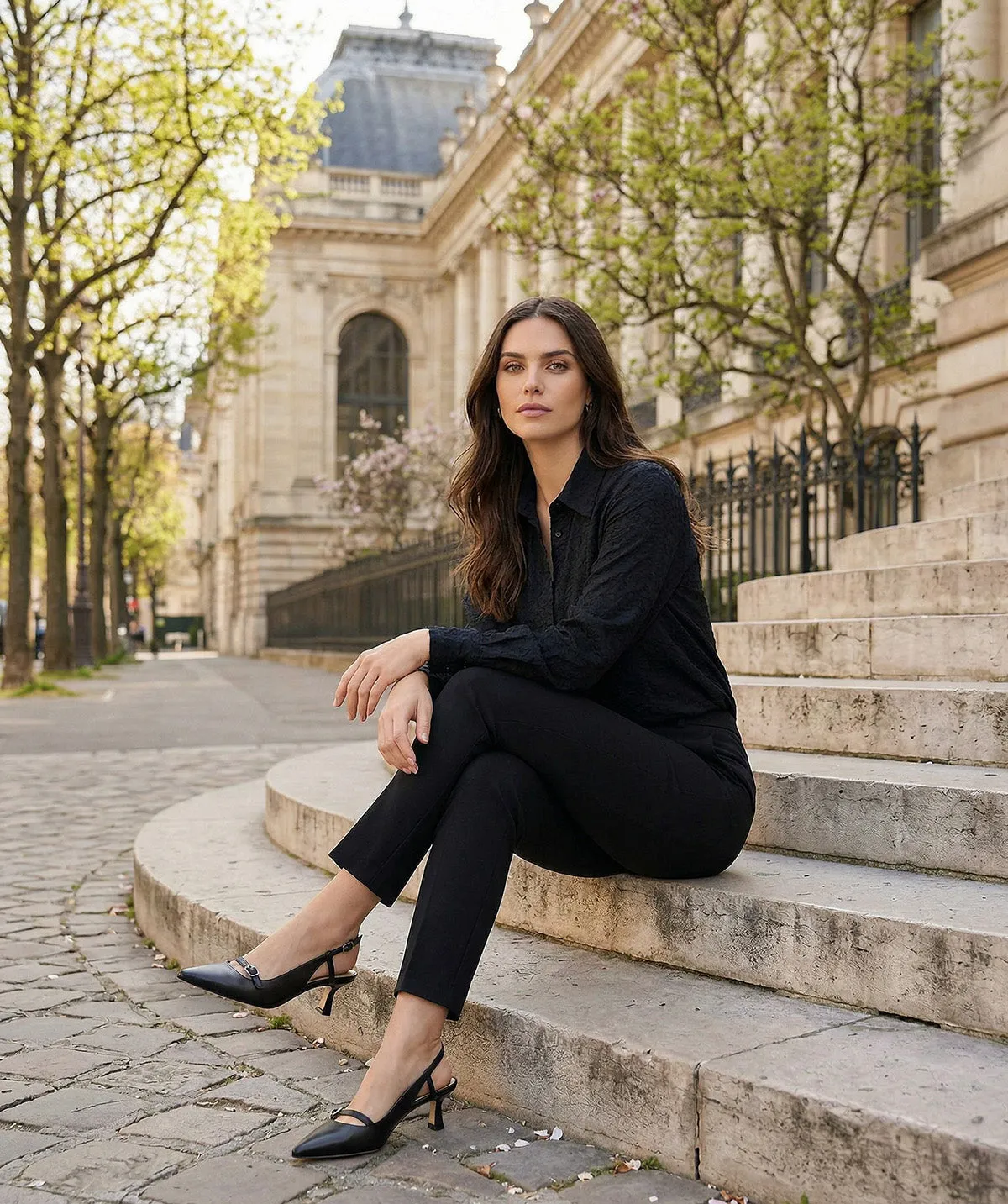 Finsbury Paris Lisa pumps zwart leer