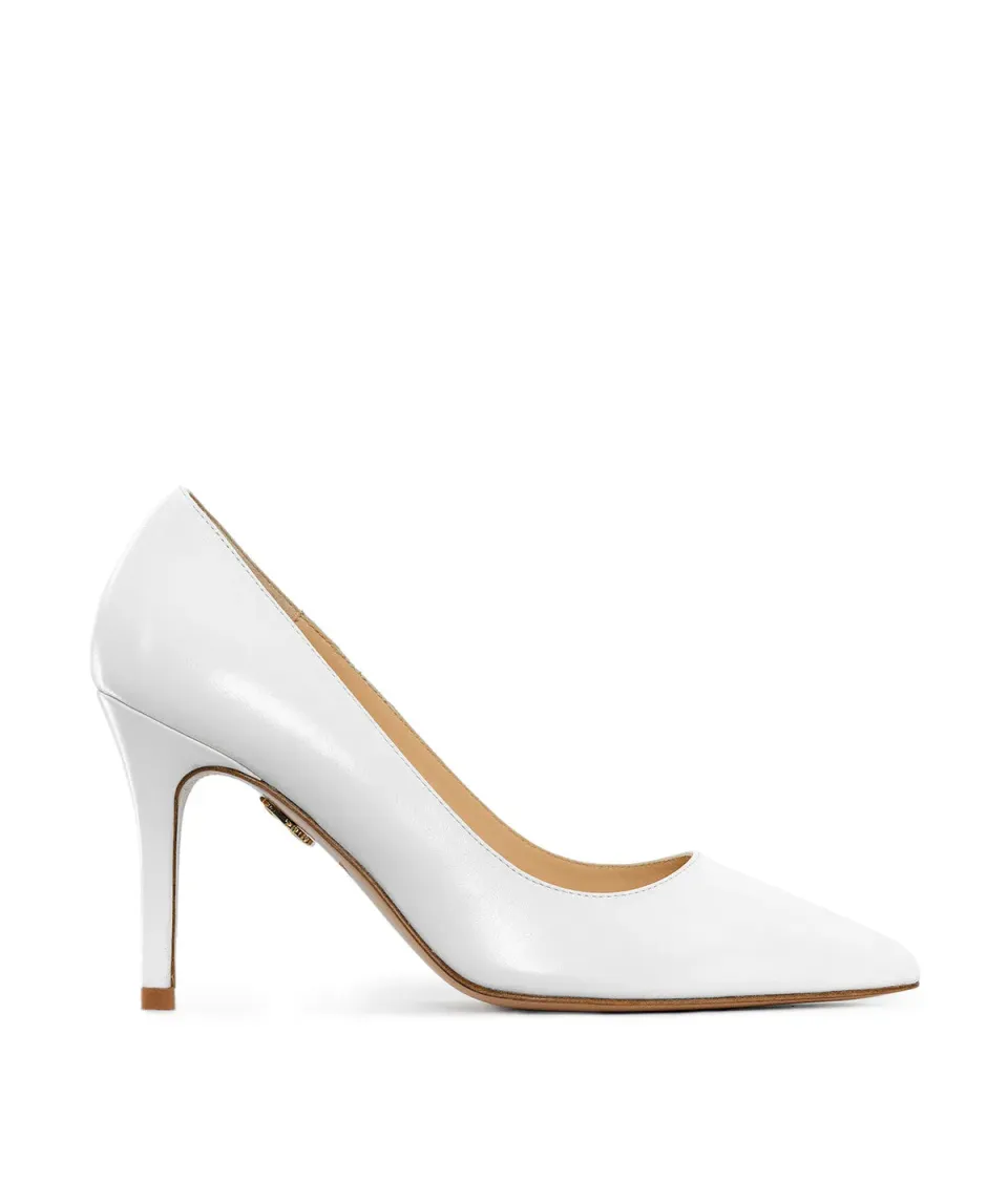 Finsbury Manon pumps wit suede 8 cm hak