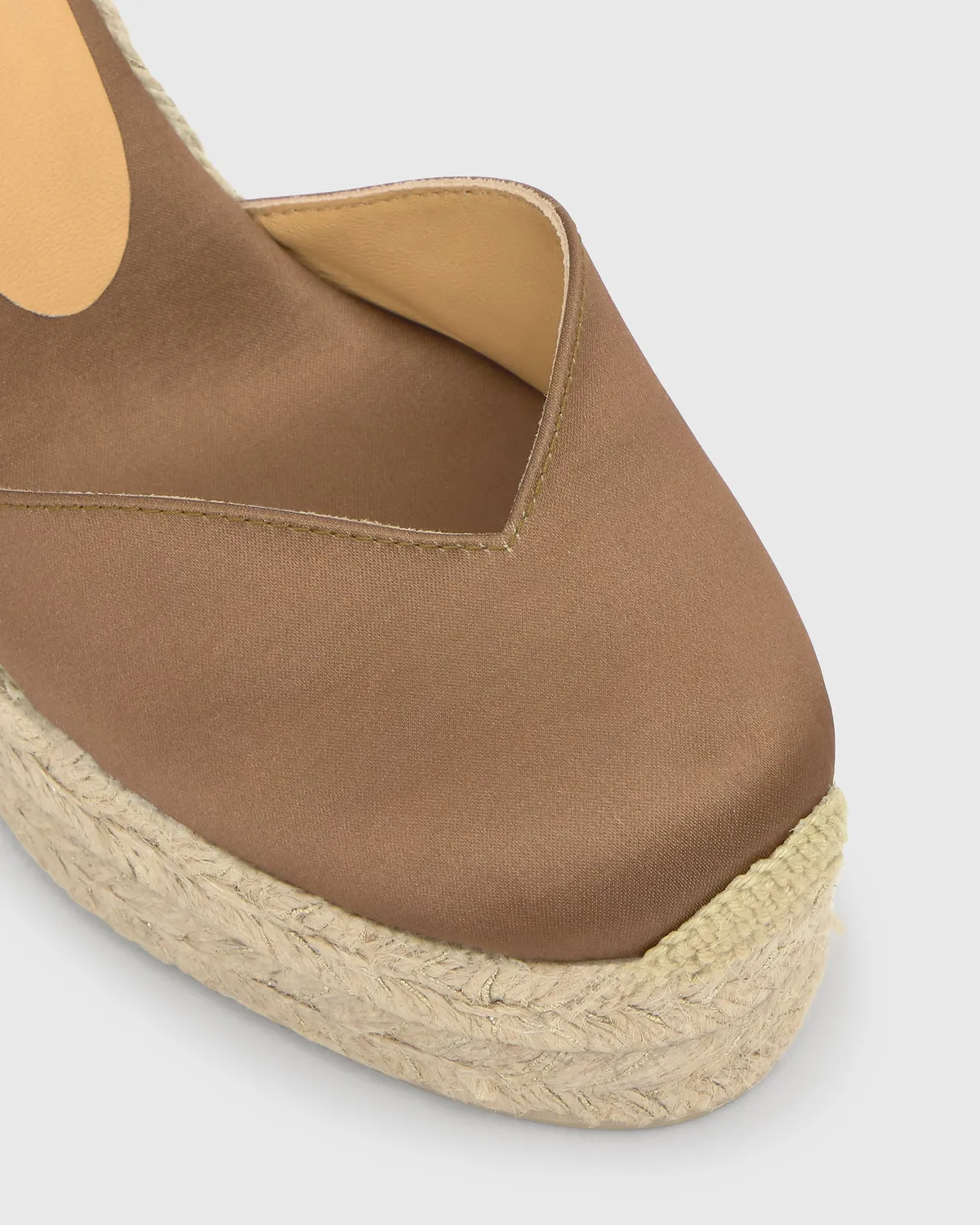 Castaner Chiara 8ED 006 espadrilles moka satijn