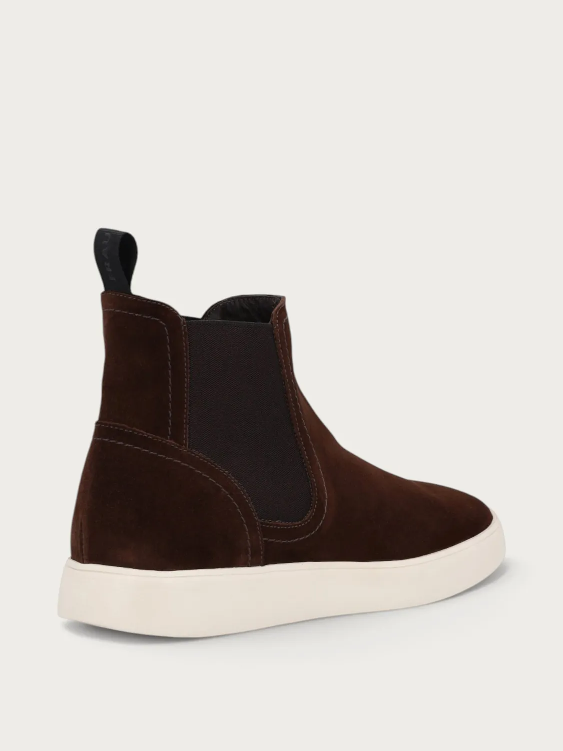Frau Verona bruine suède chelsea boots chunky zool heren