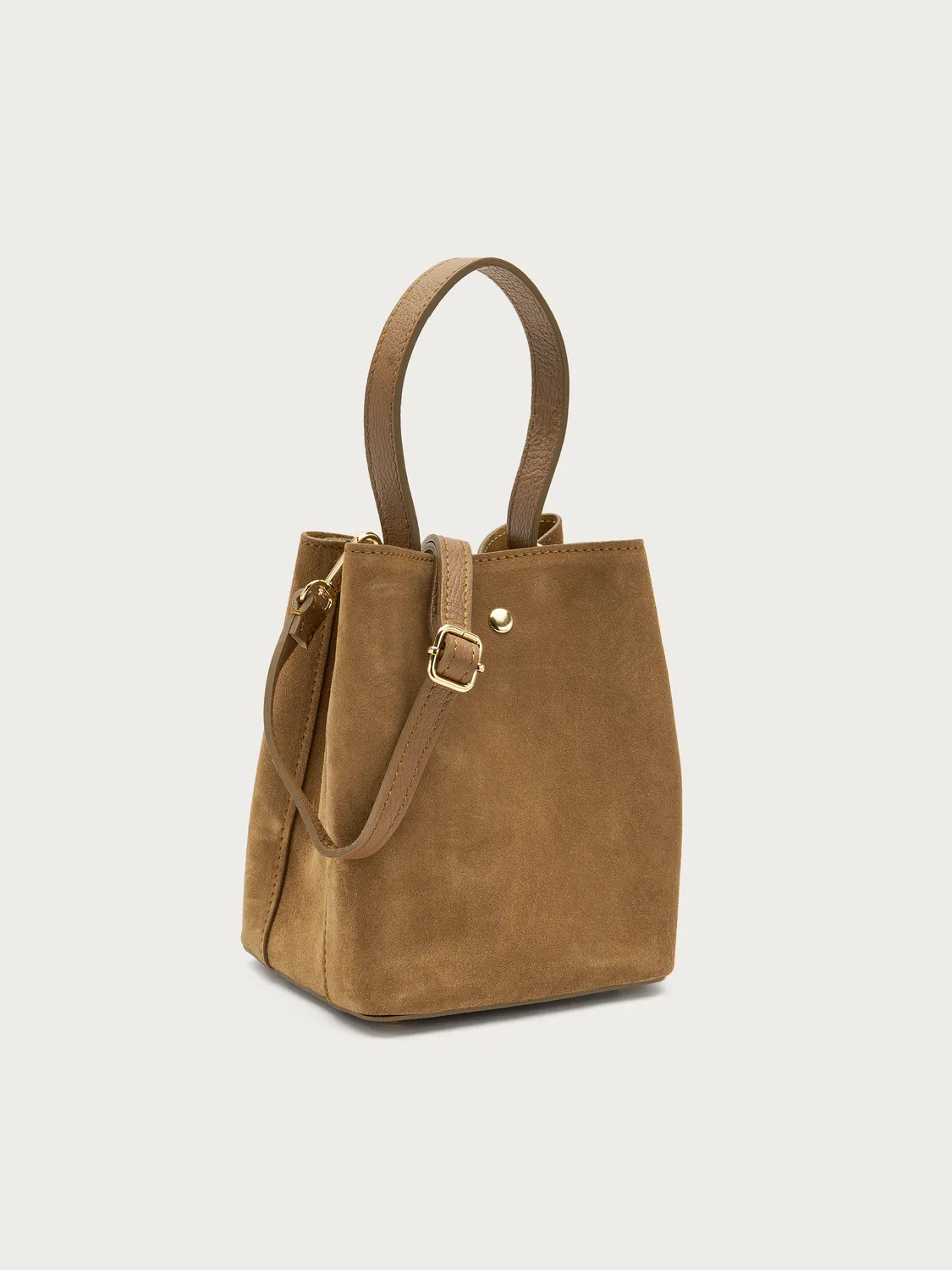 Frau bucket bag beige suède small