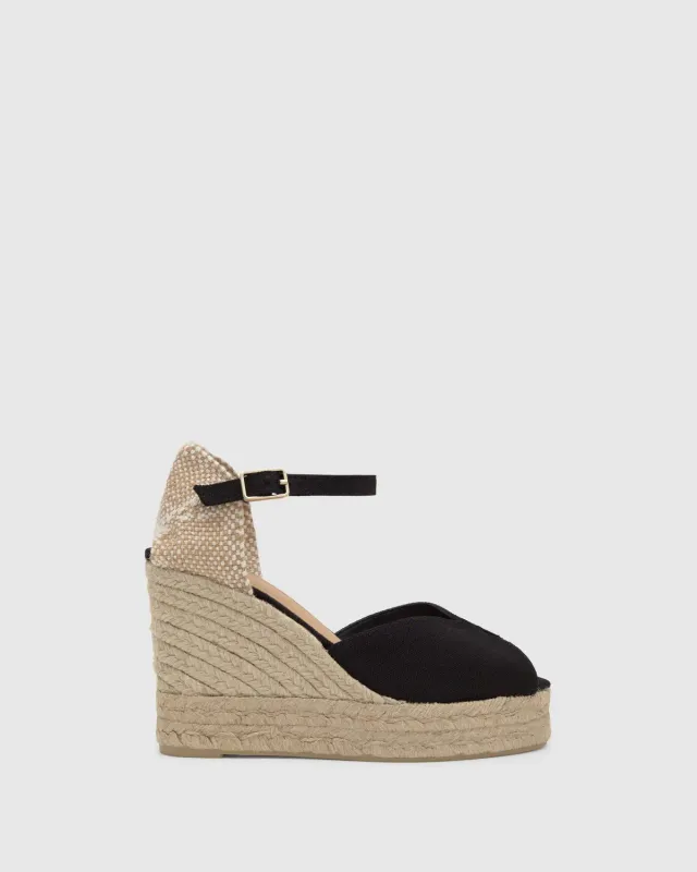 Castaner BIANCA/8ED/001 sandalen zwart 11 cm