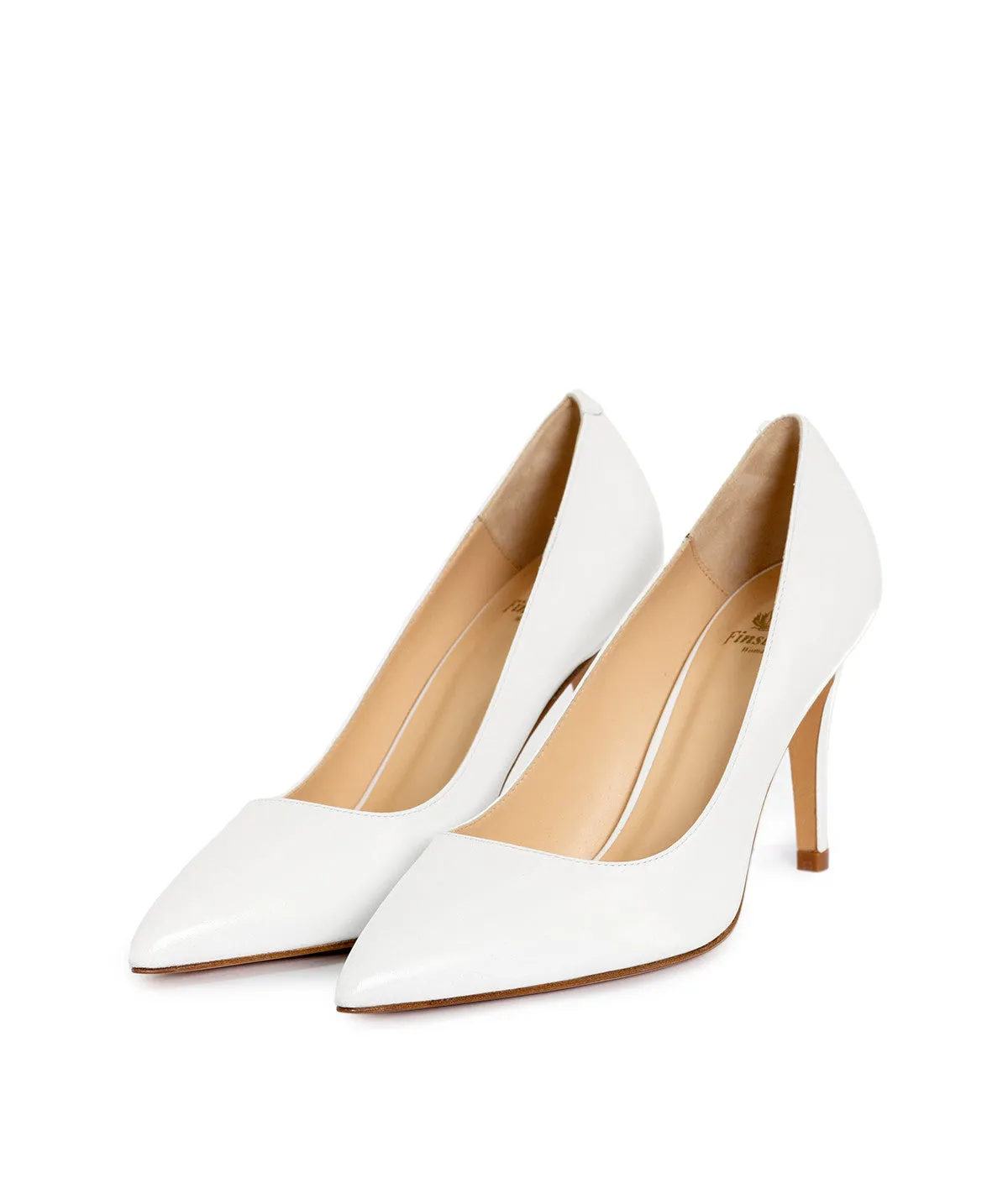 Finsbury Manon pumps wit suede 8 cm hak