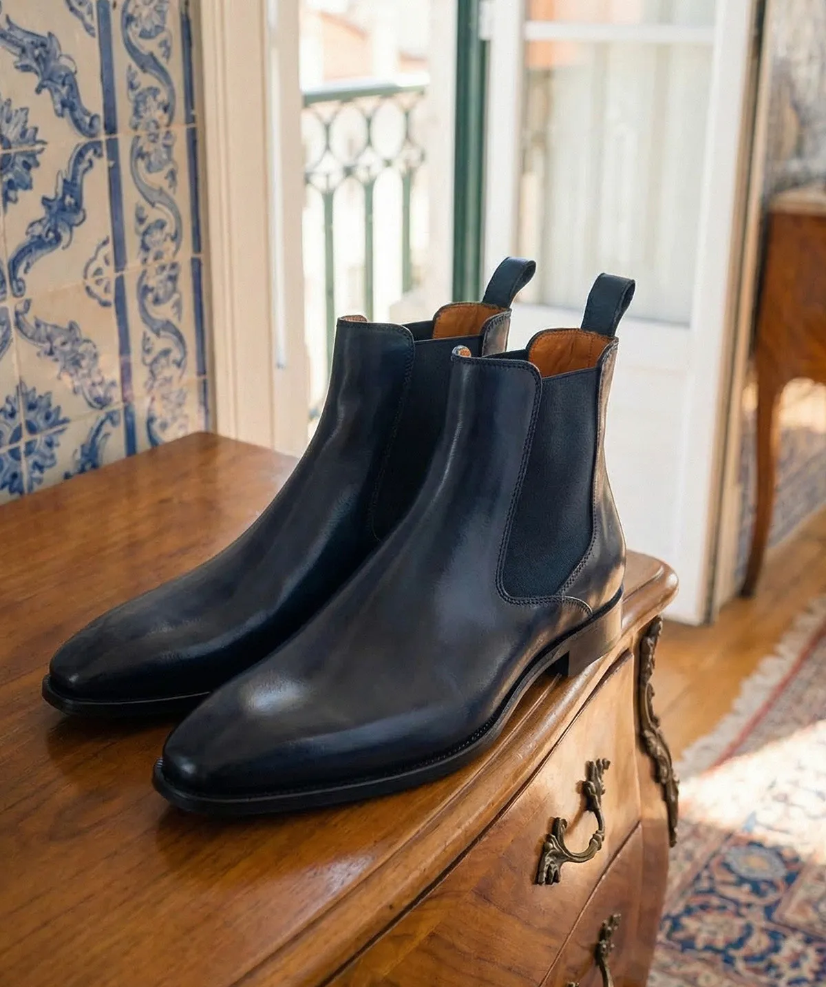 Finsbury Tradizione FIRENZE boots donkerblauw leer