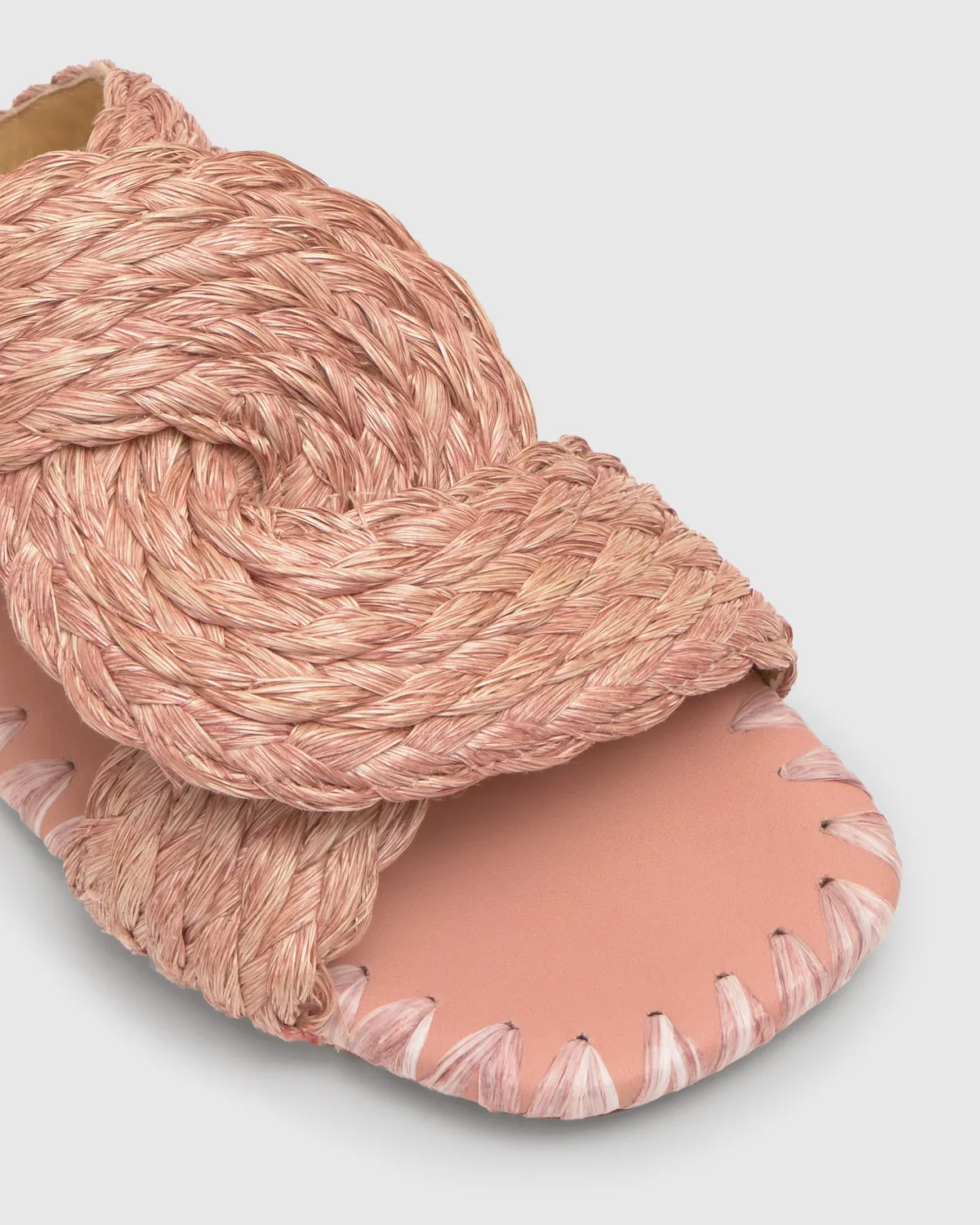 Castaner Padme 258 sandaal roze gevlochten raffia