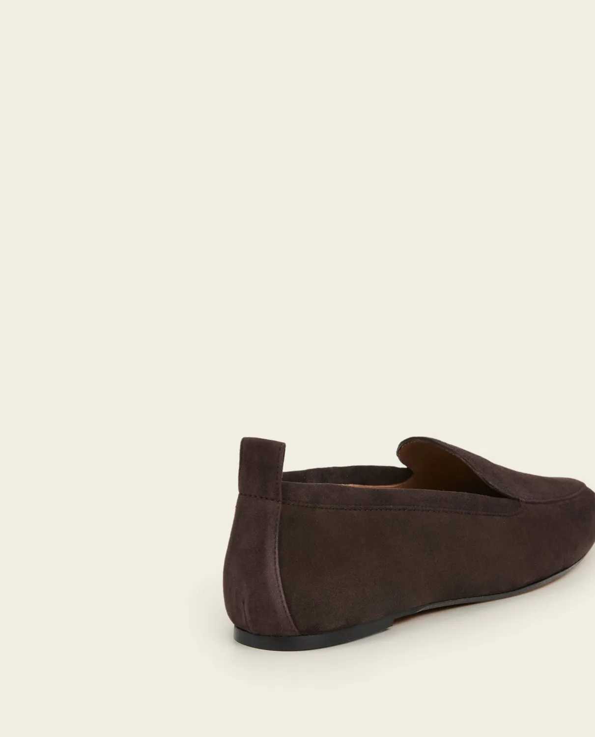 Flattered Cajsa loafers chocolade suède leer