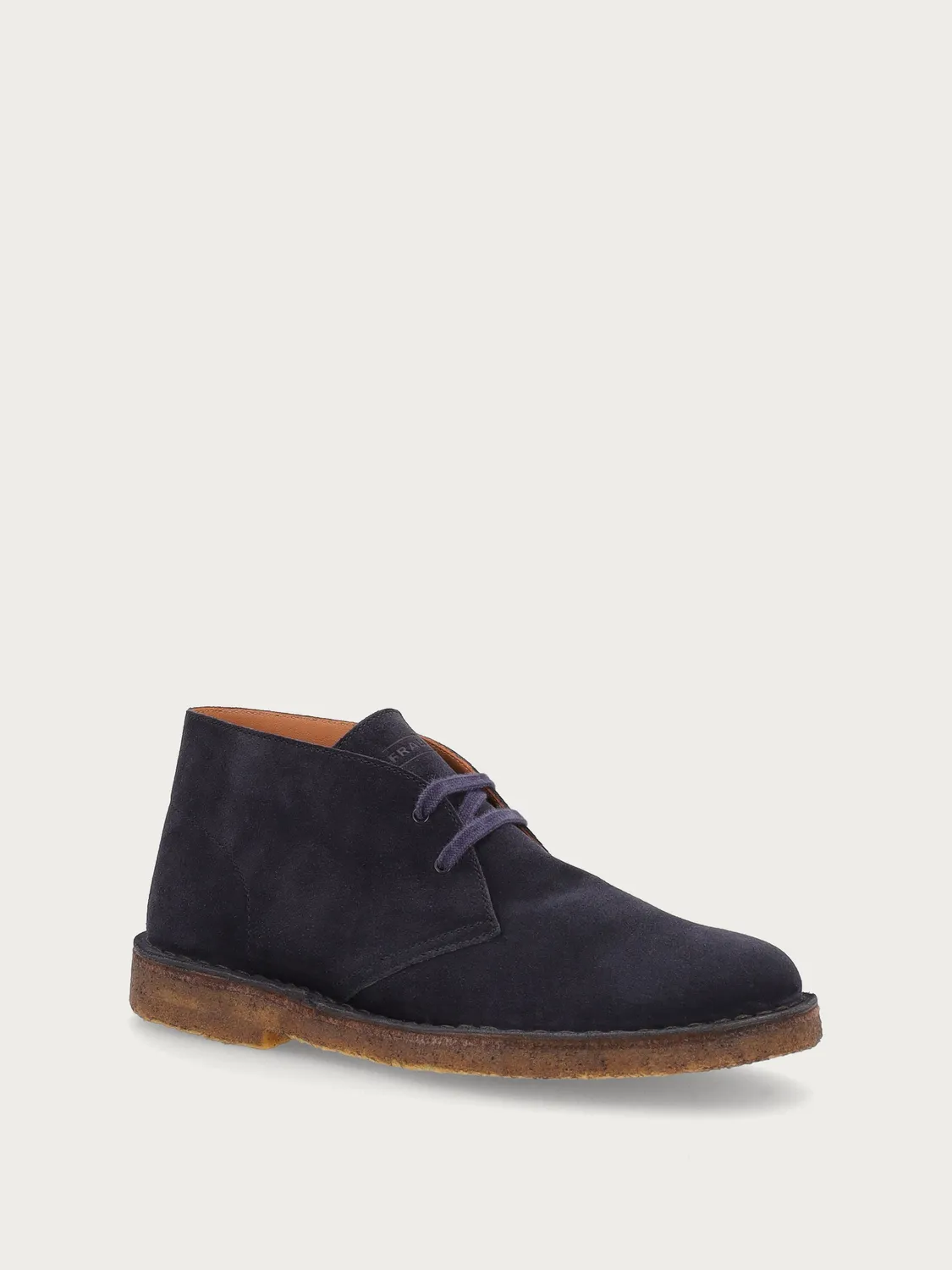 Frau Verona blauwe suède desert boots heren