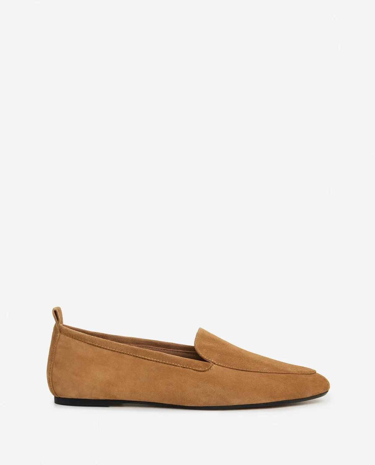 Flattered Cajsa loafers cognac suède lage hak