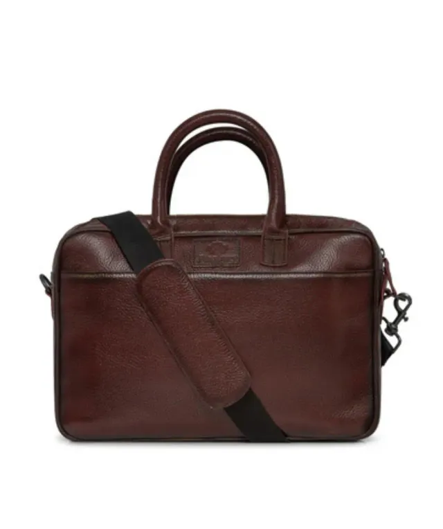 Finsbury aktetas bordeaux nerfleer laptop