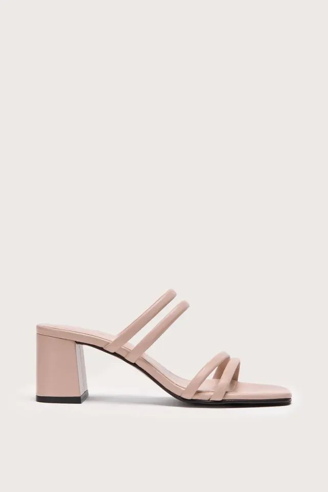 Bryan Stepwise Nolita sandaal cotton leer hak