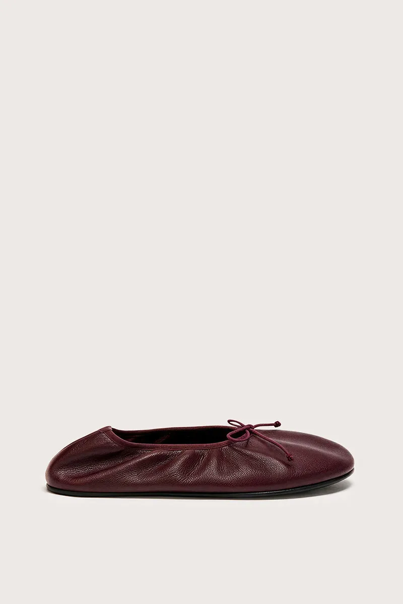 Bryan Stepwise Elia barefoot ballerina's bordeaux leer