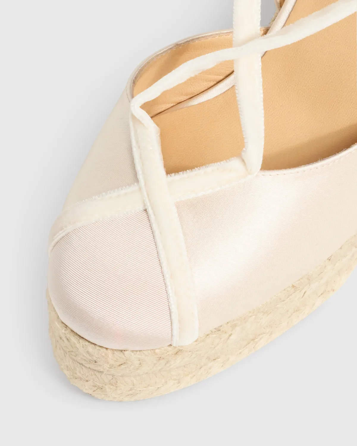 Castaner Casilda CSC/8ED/006 espadrille wit satijn