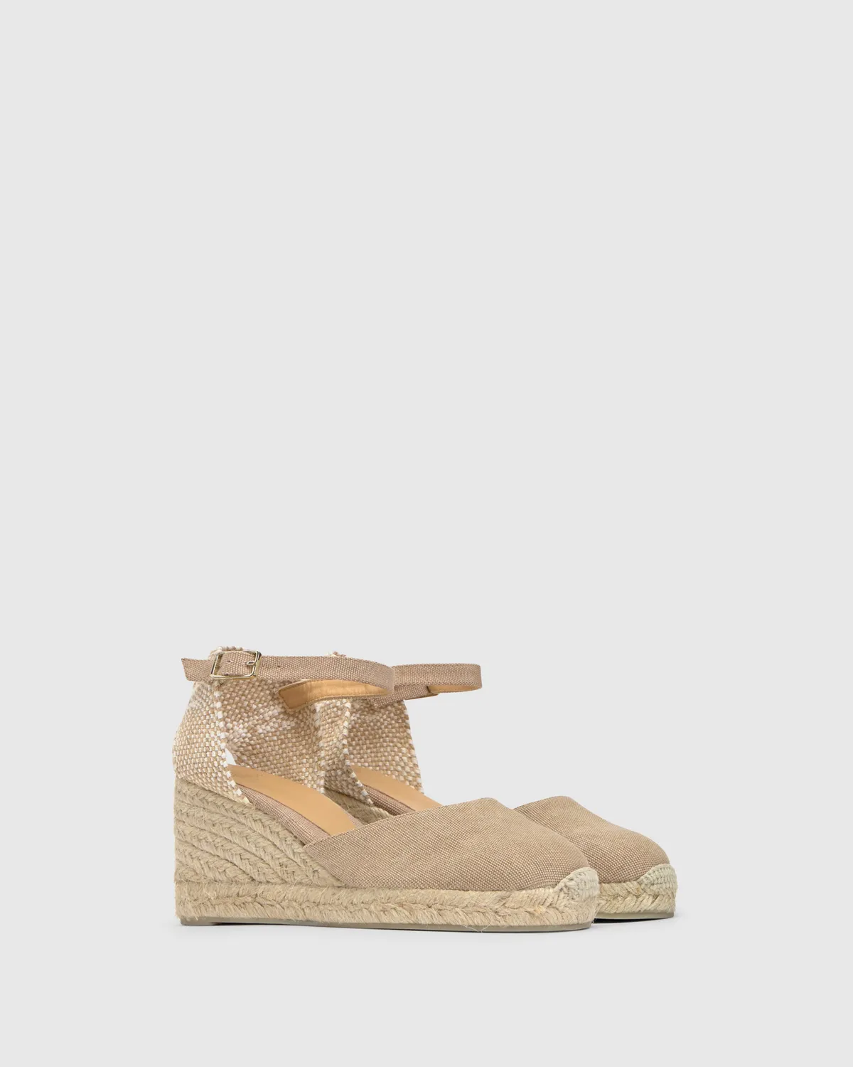 Castaner Carol 6 002 sleehak espadrille sand katoen