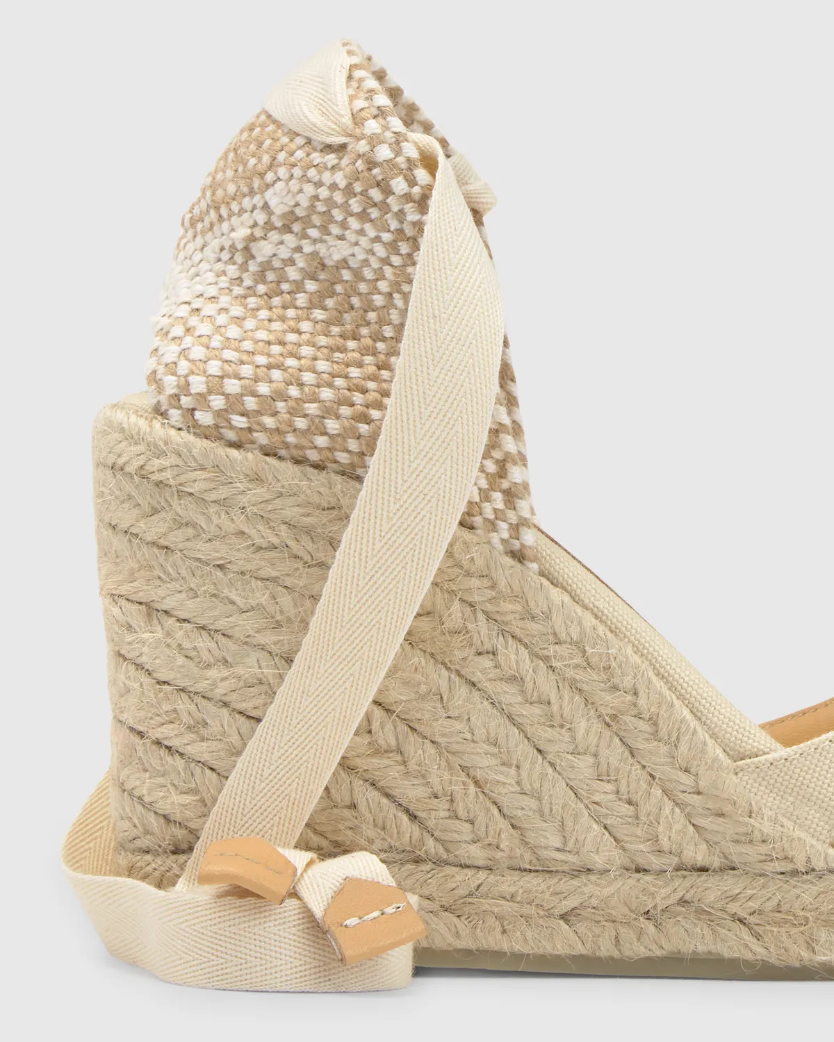 Castaner Chiara 8/001 espadrilles ivoor canvas 9 cm