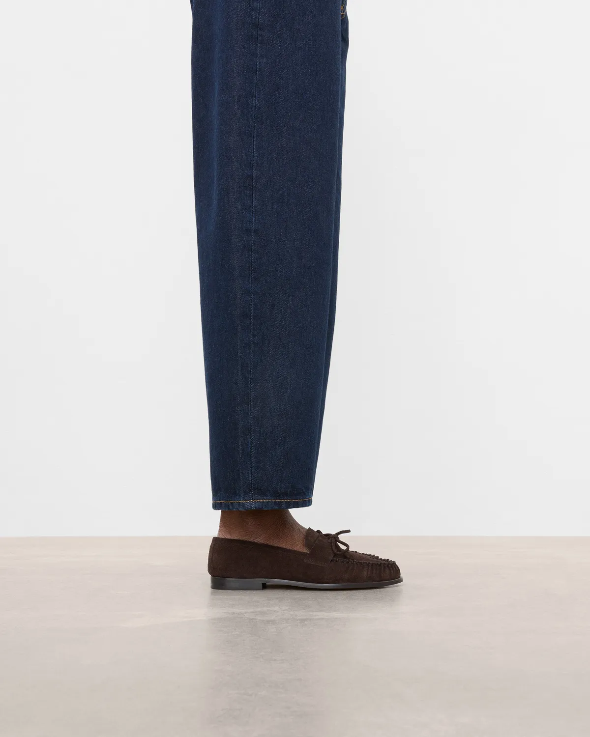 Flattered Dylan loafers chocolate suède strik