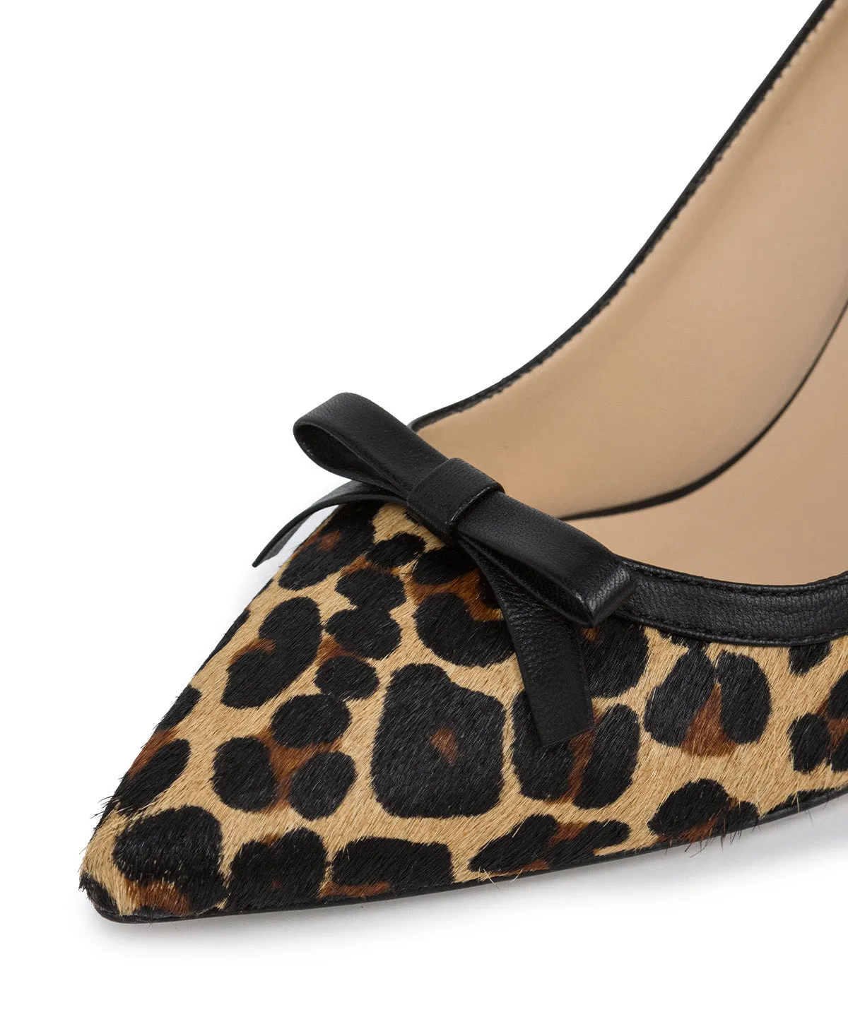Finsbury Adyson pumps luipaard leer beige