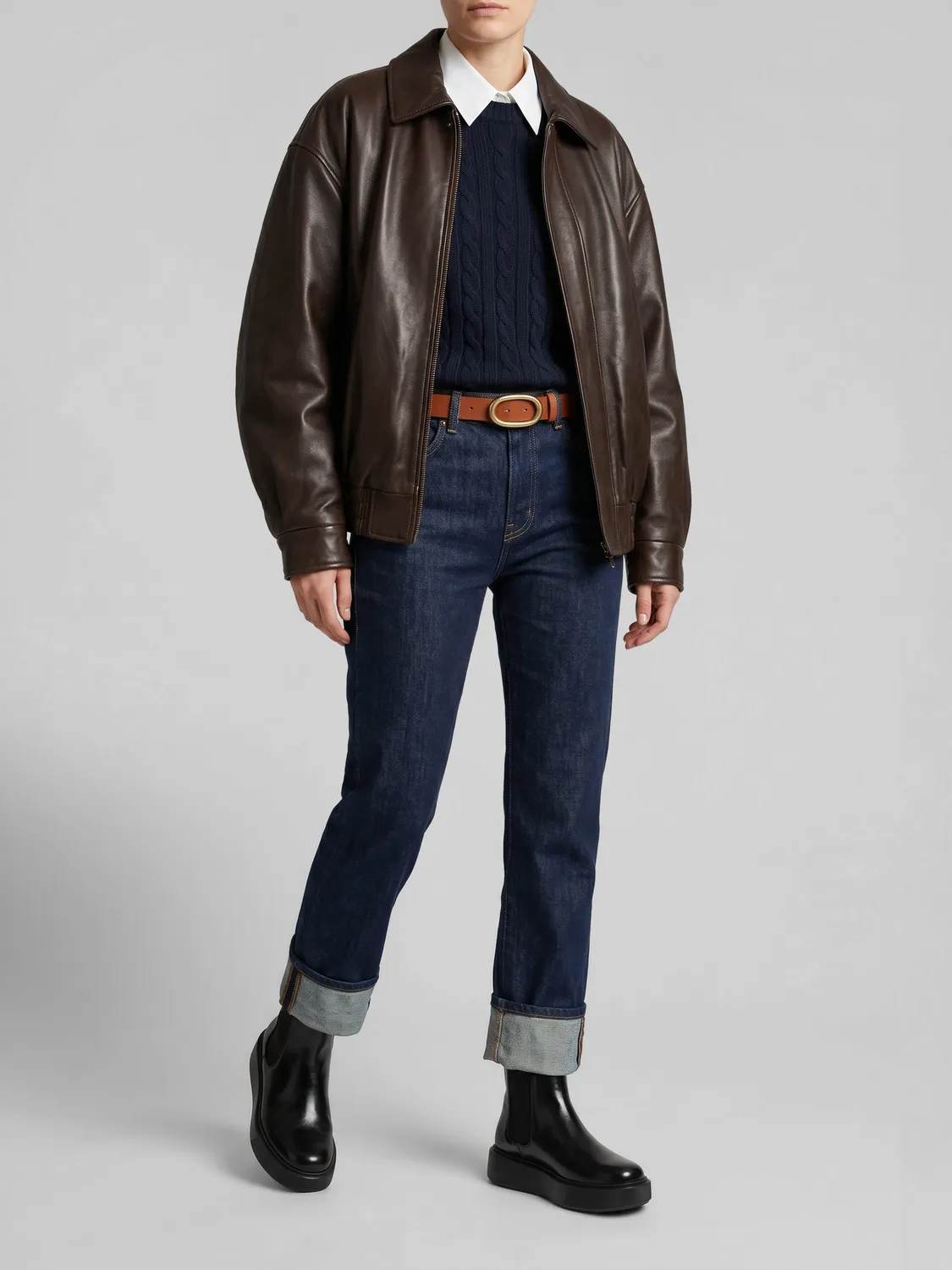Frau Verona zwarte leren beatle boots sporty