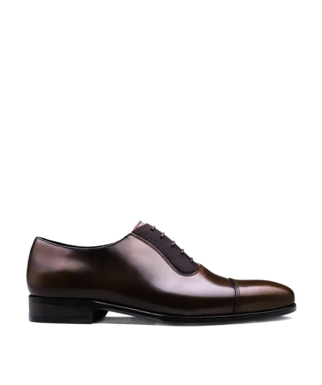 Finsbury Heathrow oxford schoenen bruin bi-materiaal