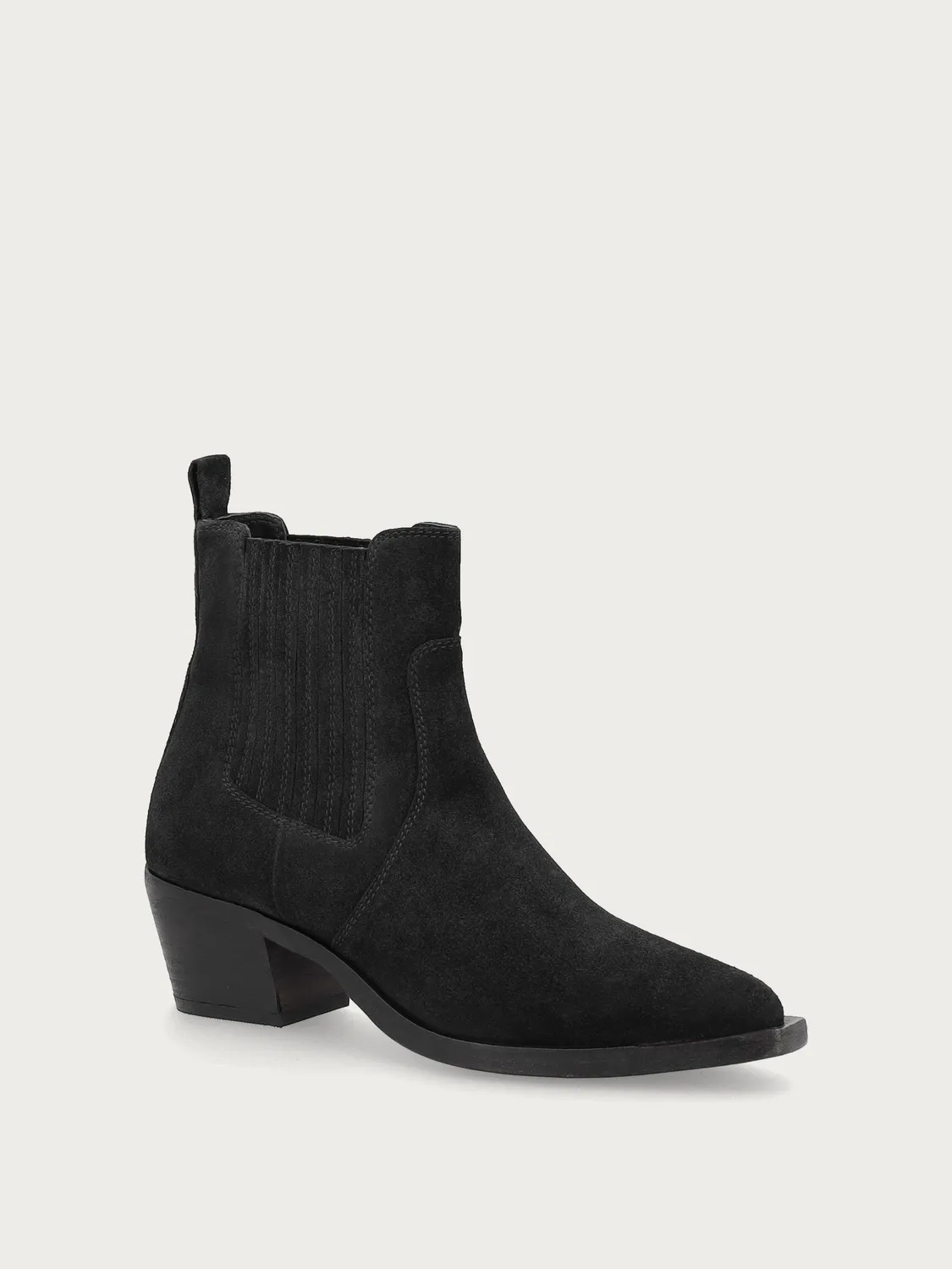 Frau FX texan boots suede zwart dames