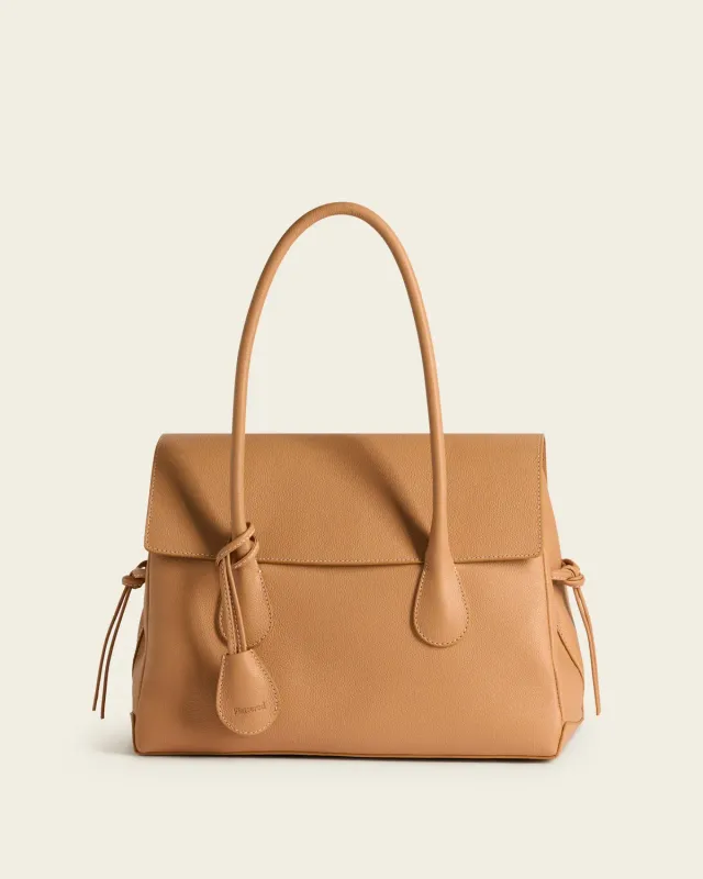 Flattered Lydia tote cognac generfd leer