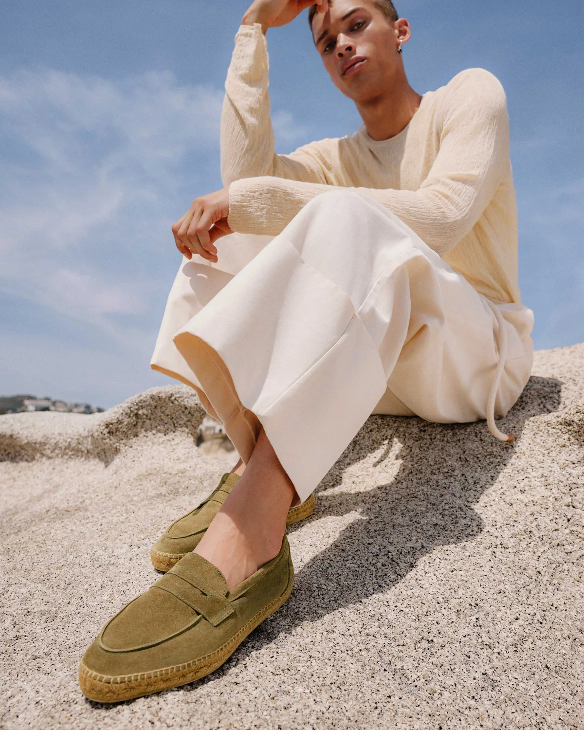 Castaner Nacho T/186 espadrilles bosgroen suède heren