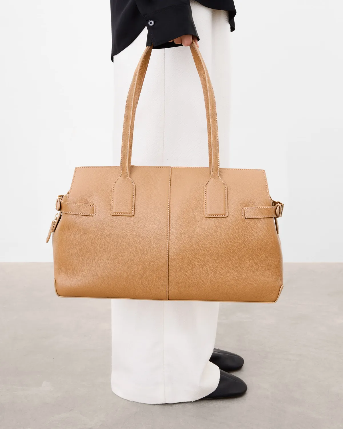 Flattered Lisa Bowler Bag handtas cognac generfd leer