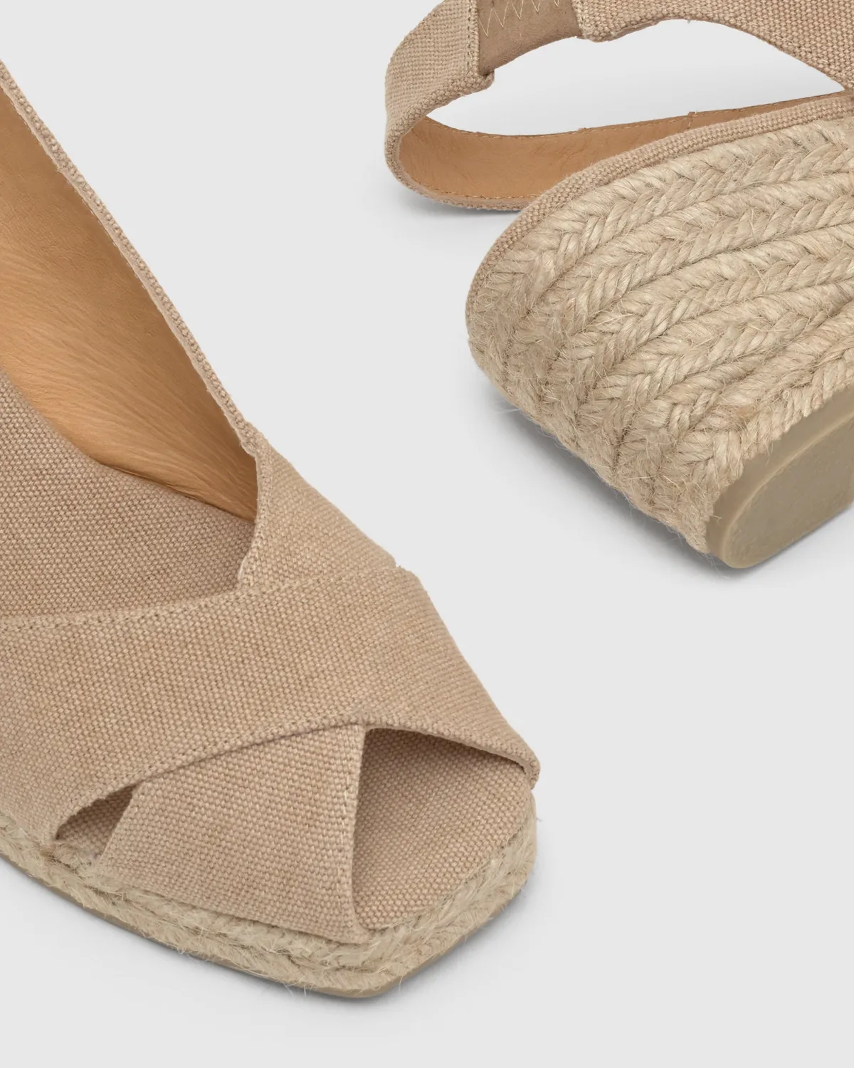 Castaner Diana/6/002 espadrilles sand katoen 7cm