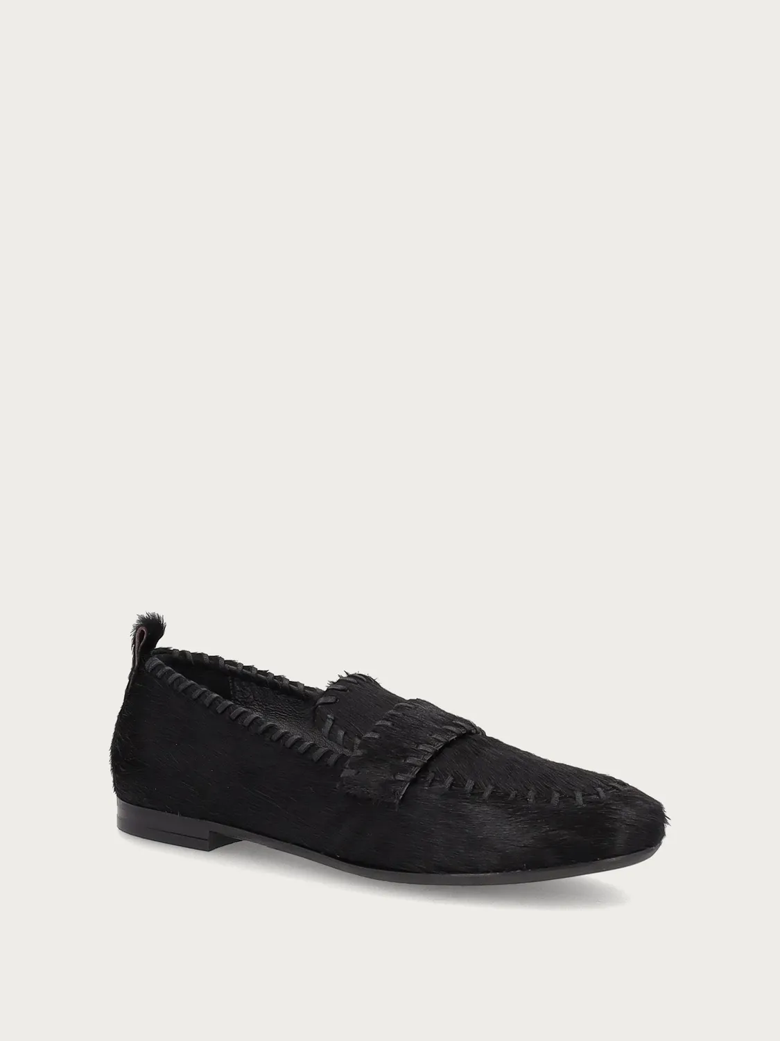 Frau Verona loafers zwart pony-effect leer