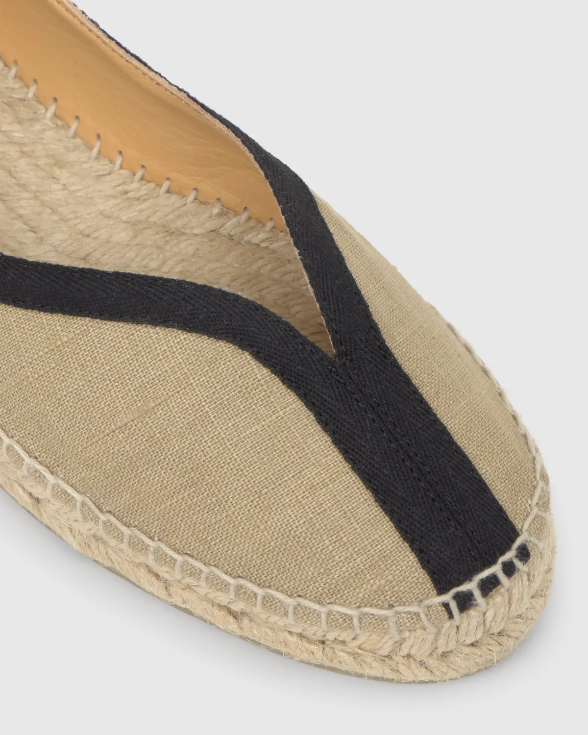 Castaner Kanu CSC/003 espadrilles beige-zwart linnen