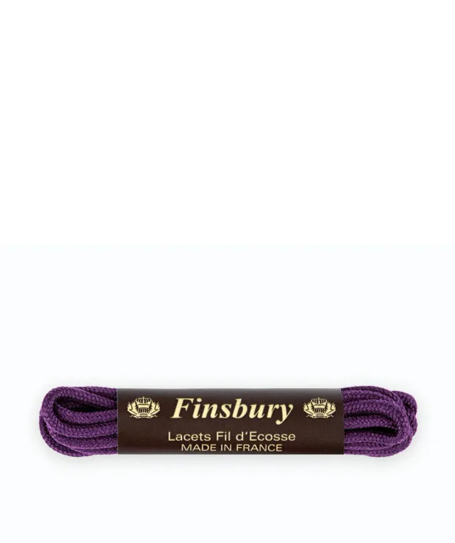 Finsbury ronde veters aubergine katoen 75 cm