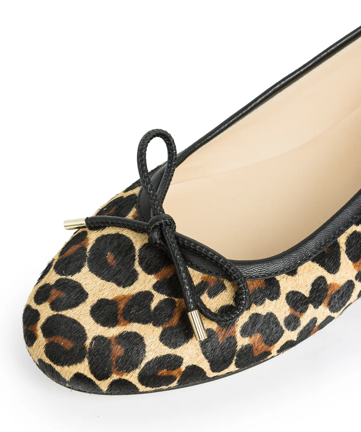 Finsbury Chanon ballerina luipaard leer