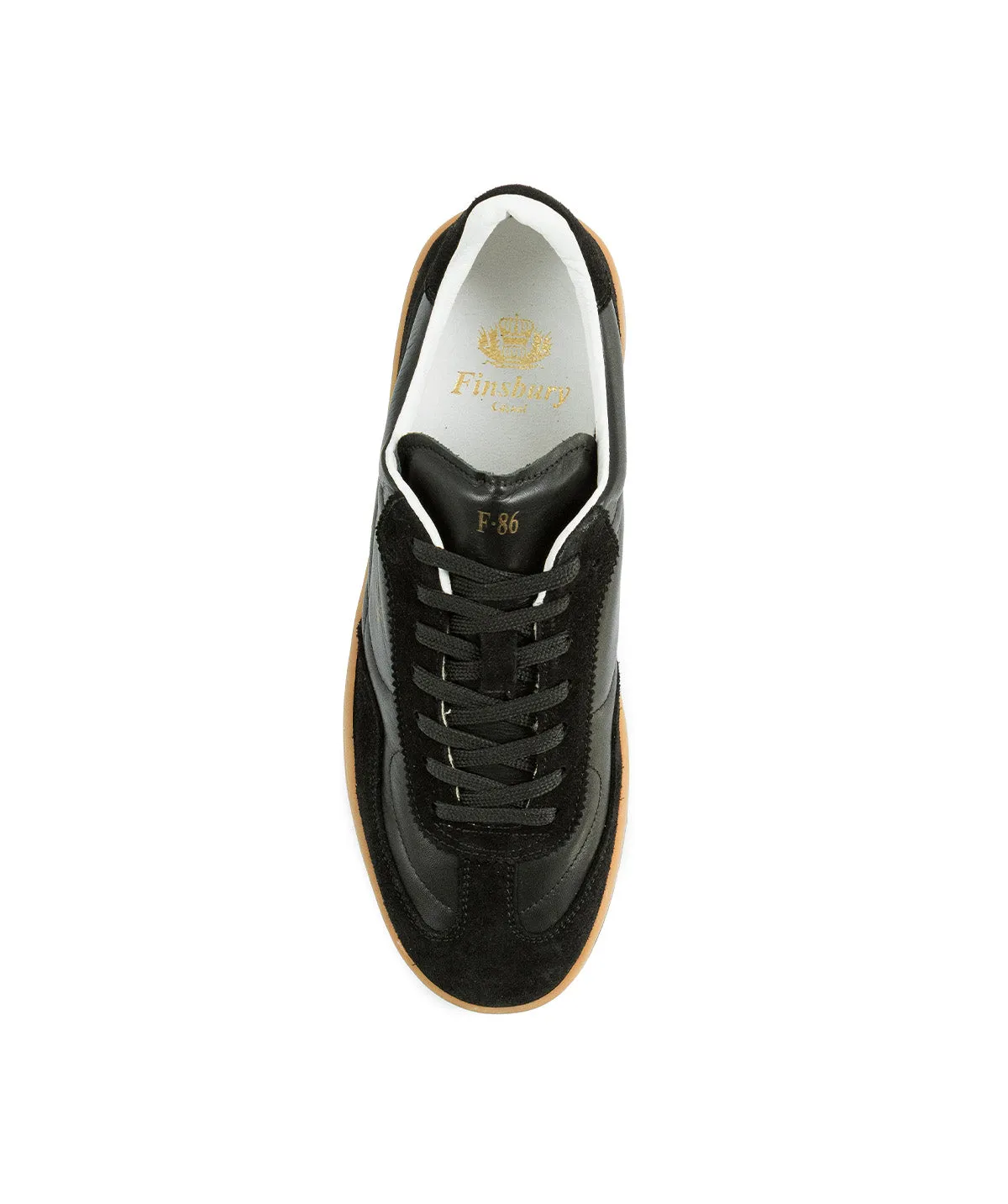Finsbury Jules sneakers zwart leer