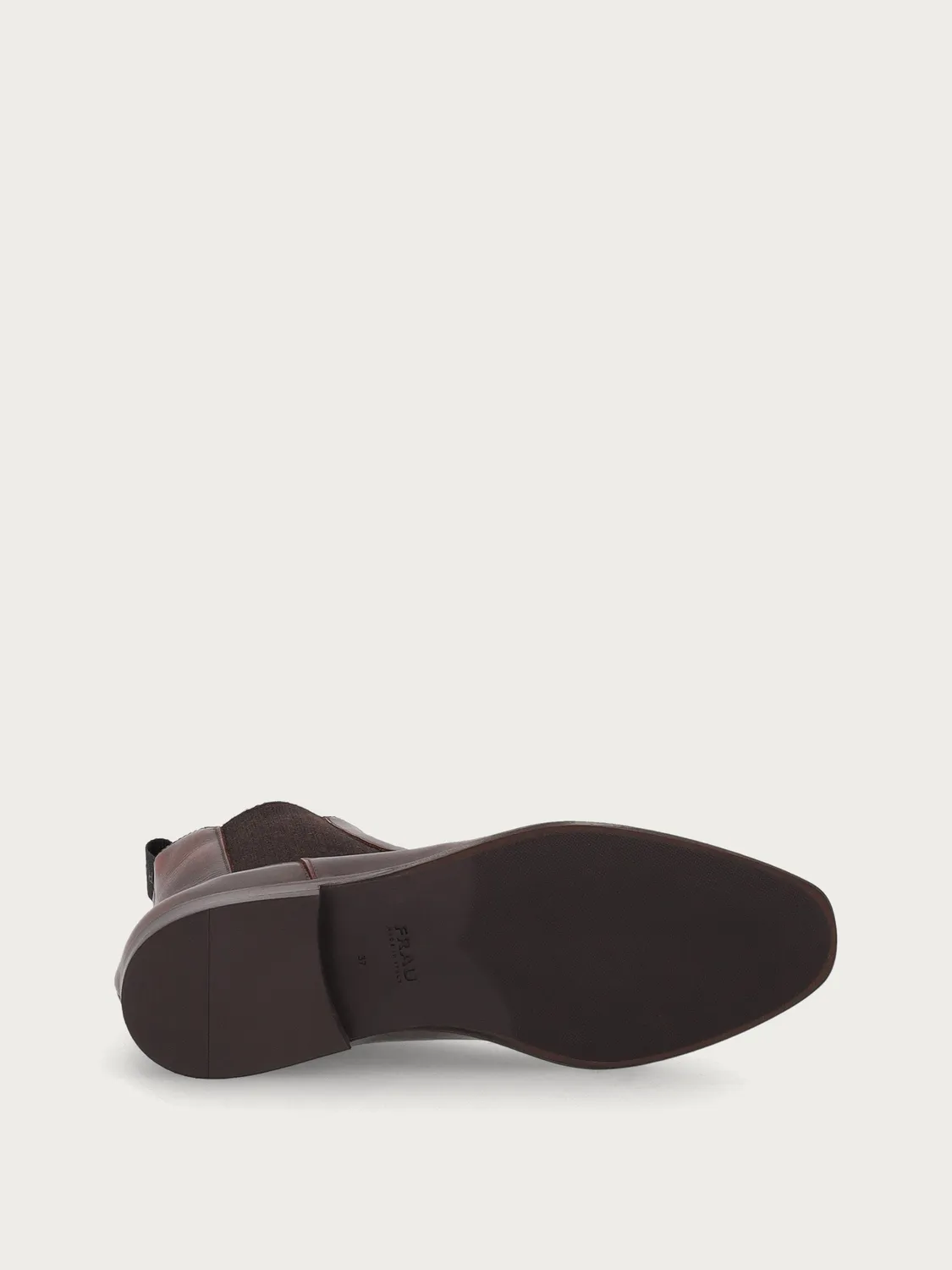 Frau Verona bruine leren beatle boots ombré