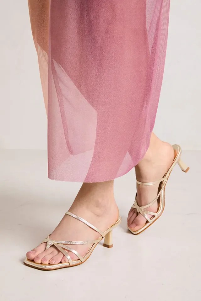 Bryan Stepwise Manila sandalen pearl beige hak