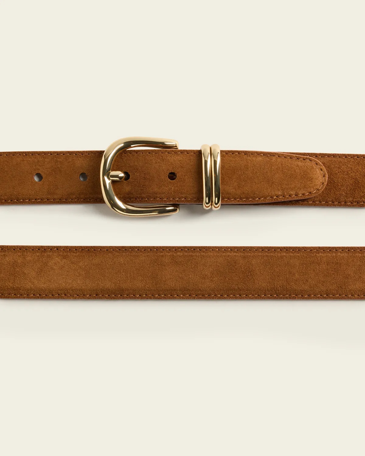 Flattered Beatrice Belt riem bourbon suède