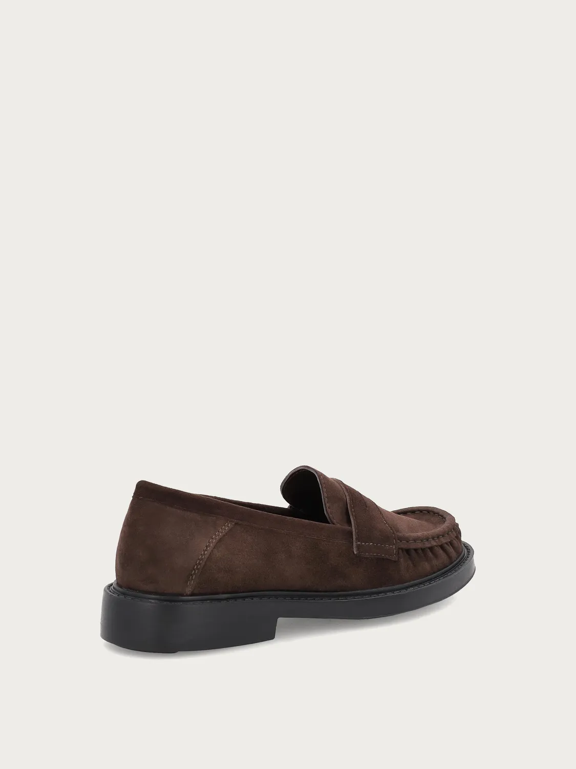 Frau Verona loafers bruin suède geplooid dames