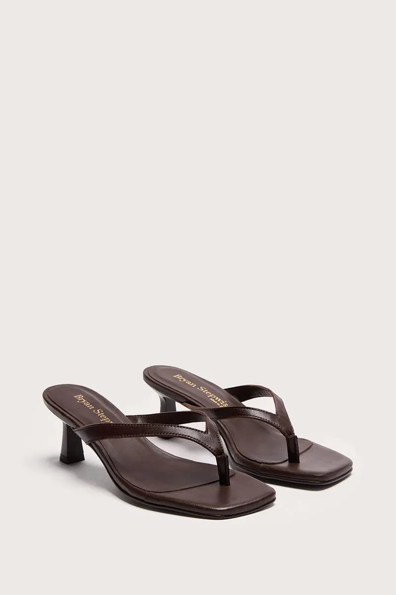 Bryan Stepwise Fiji haksandalen bruin leer