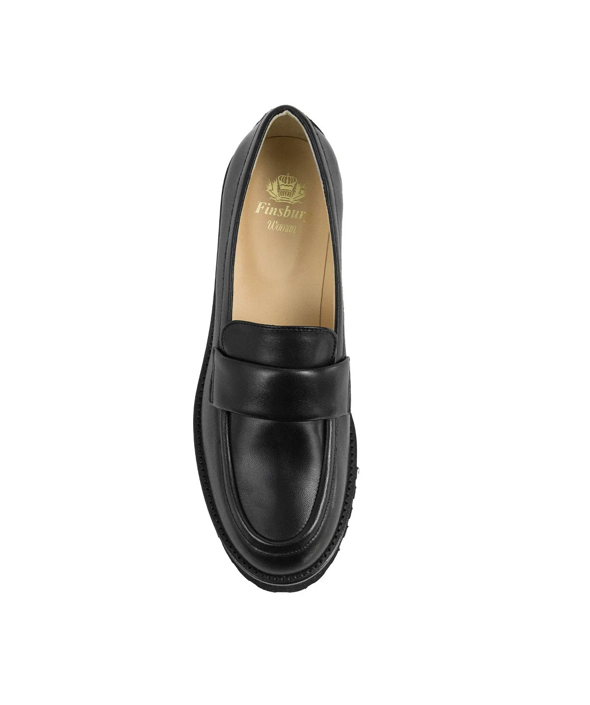 Finsbury Adele loafers zwart leer