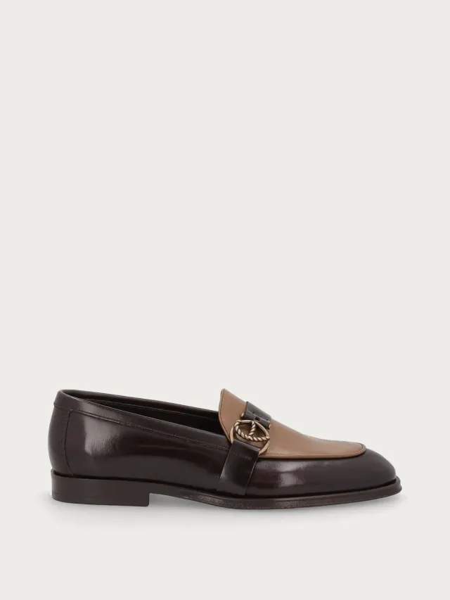 Frau Verona loafers bruin leer dames two-tone