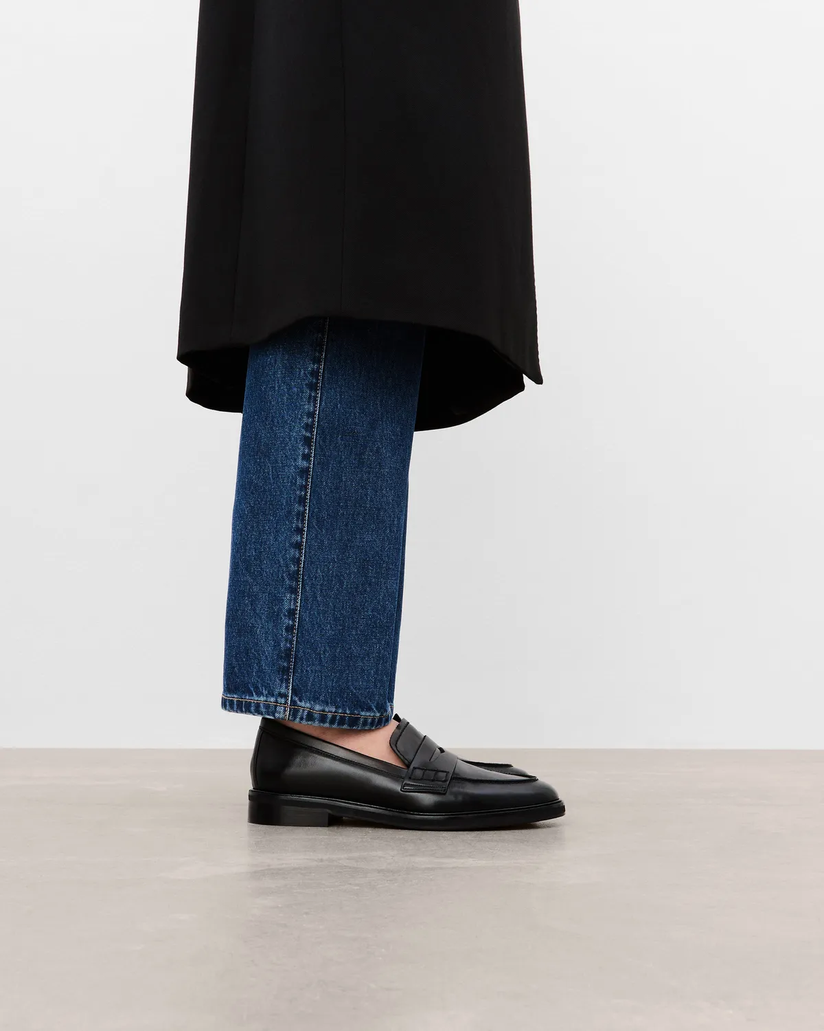 Flattered Sara loafer zwart leer klassiek