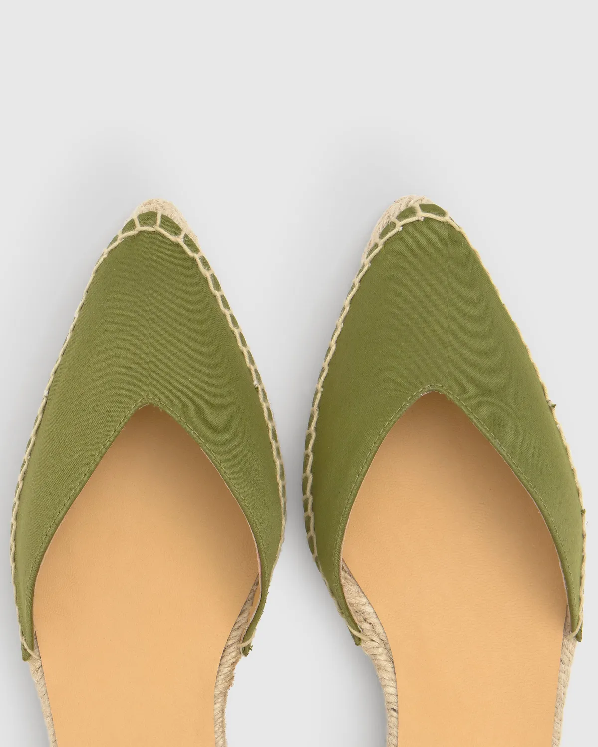 Castaner Brava 006 espadrilles olijf satijn