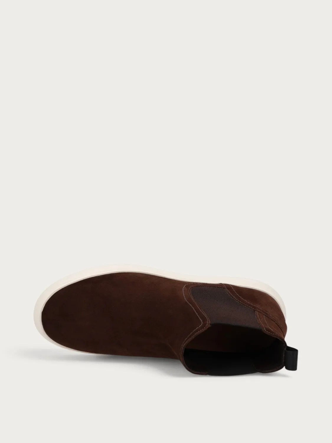 Frau Verona bruine suède chelsea boots chunky zool heren