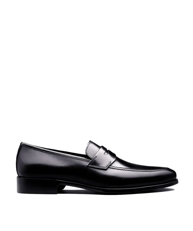 Finsbury Luton loafer zwart kalfsleer business instapper