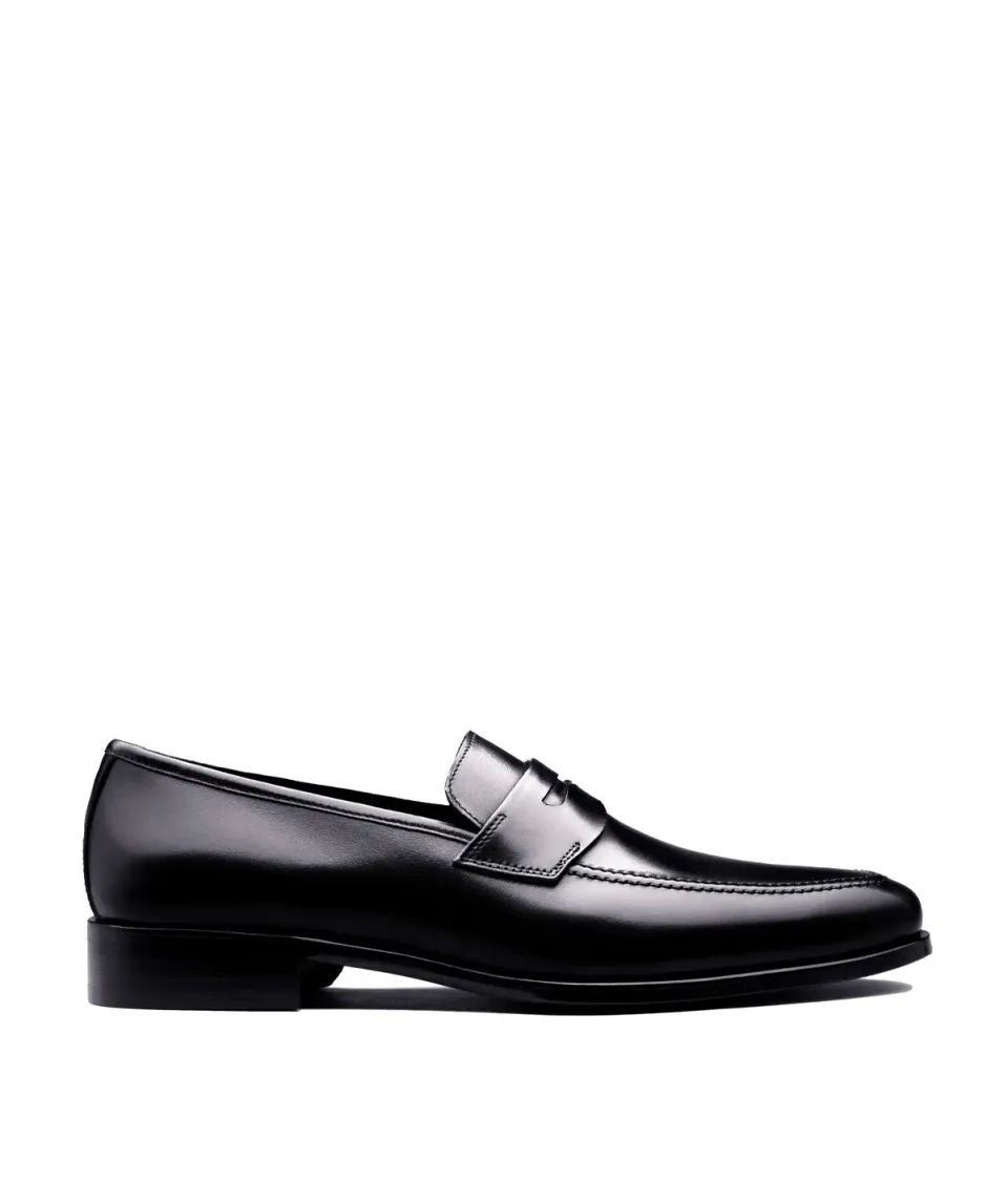 Finsbury Luton loafer zwart kalfsleer business instapper