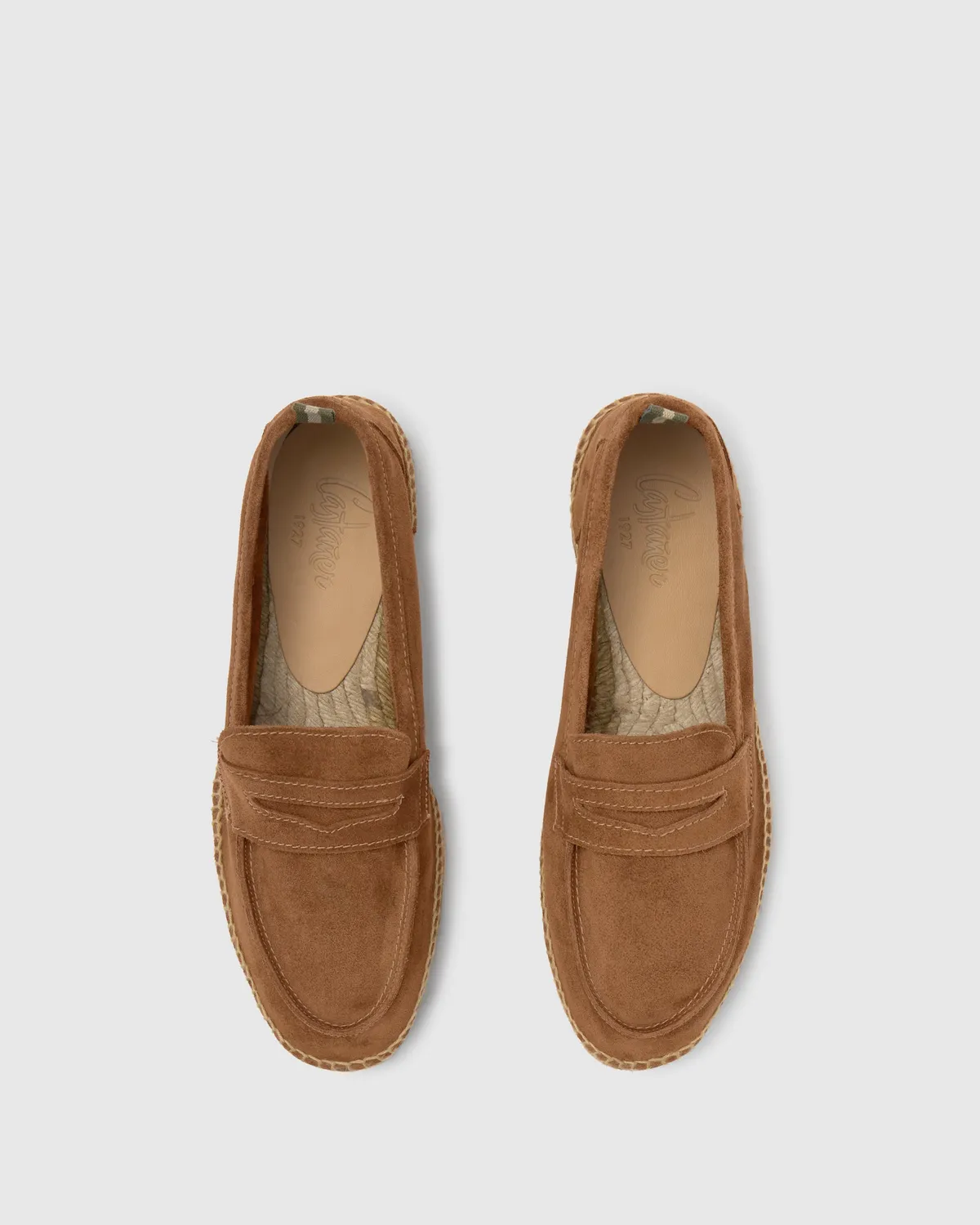 Castaner Nacho T 186 espadrilles cognac leer
