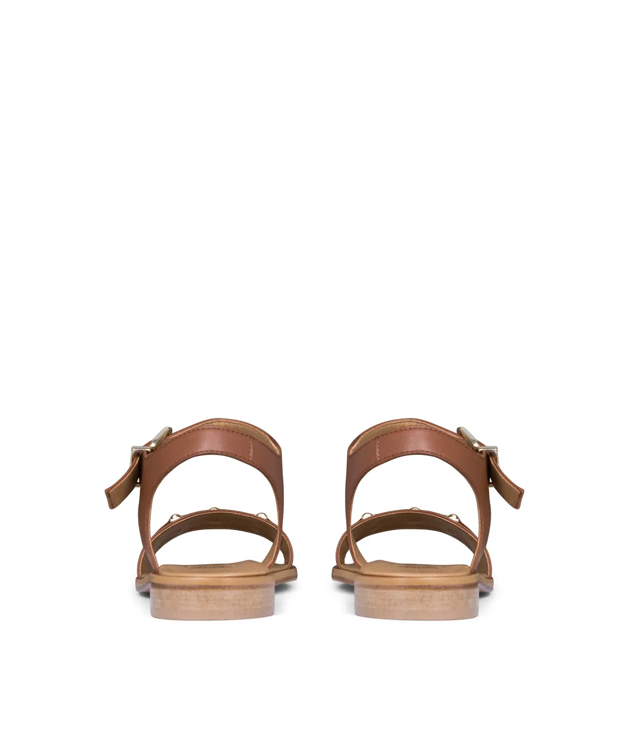Finsbury Lea cognac sandalen enkelbandje leer