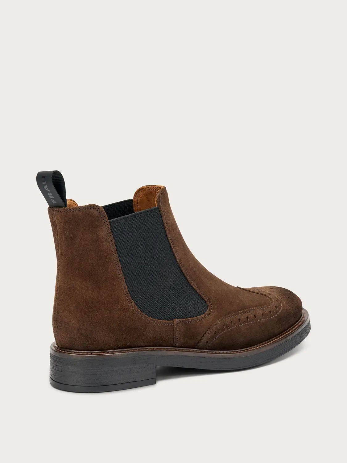 Frau Verona chelsea boots bruin suède wing-tip