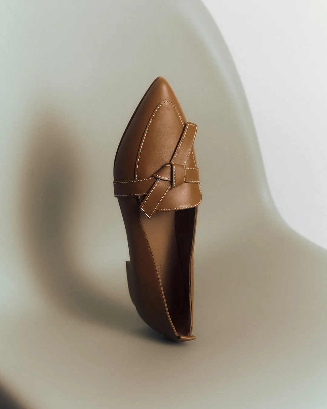 Flattered Ally loafers cognac leer