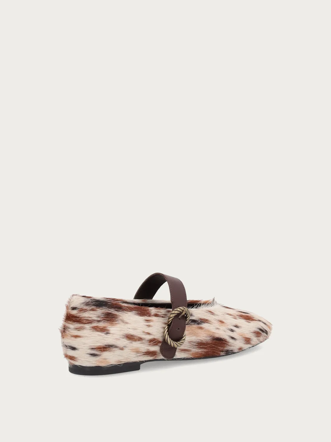Frau Verona animal print ballerina's met bandje