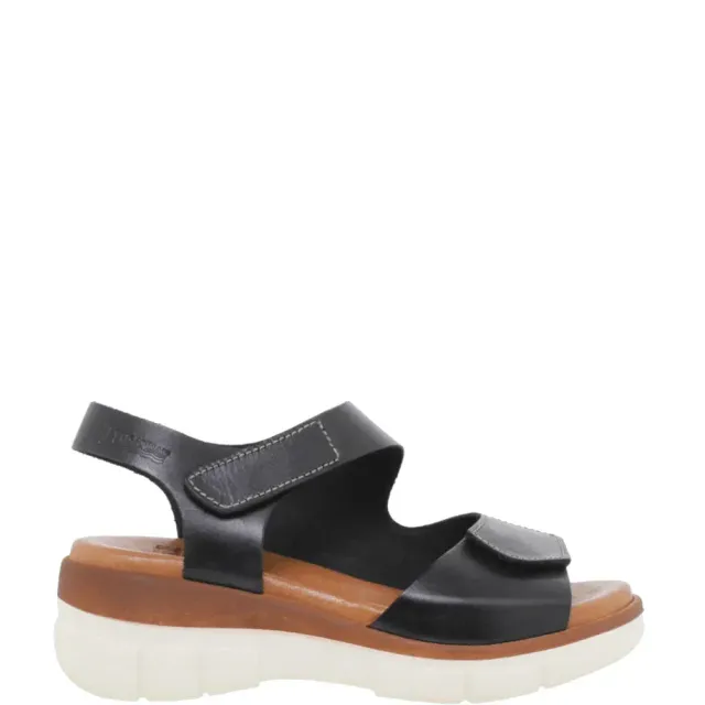 Donelli 54326 sandalen zwart leer